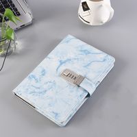 1 Piece Multicolor Gradient Color Learning Lectures Pu Leather Wood-free Paper Casual Elegant Notebook sku image 3