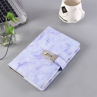 1 Piece Multicolor Gradient Color Learning Lectures Pu Leather Wood-free Paper Casual Elegant Notebook sku image 4
