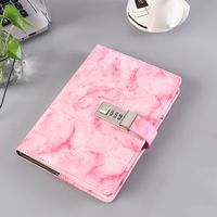 1 Piece Multicolor Gradient Color Learning Lectures Pu Leather Wood-free Paper Casual Elegant Notebook sku image 5