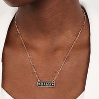Großhandel Schmuck MAMA Einfacher Stil Brief Herzform Legierung Halskette main image 1