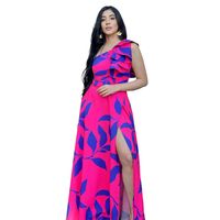 Women's Regular Dress Vacation Oblique Collar Printing Sleeveless Printing Maxi Long Dress Holiday Daily main image 5