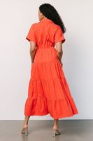 Women's Princess Dress Streetwear V Neck Ruffles Short Sleeve Solid Color Maxi Long Dress Daily main image 2
