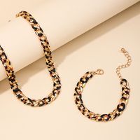 Simple Style Classic Style Leopard Alloy Chain Hollow Out Alloy Women's Jewelry Set main image 2