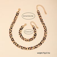Simple Style Classic Style Leopard Alloy Chain Hollow Out Alloy Women's Jewelry Set main image 5