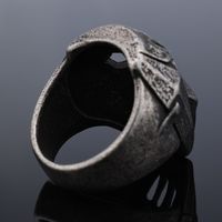 Hip-Hop Streetwear Skull 304 Stainless Steel Carving Men's Rings main image 6