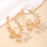1 Pair Simple Style Classic Style Butterfly Hollow Out Alloy Earrings main image 2