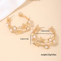 1 Pair Simple Style Classic Style Butterfly Hollow Out Alloy Earrings main image 7