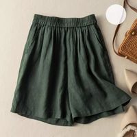 Women's Daily Vintage Style Solid Color Knee Length Pocket Casual Pants main image 6