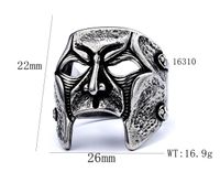 Hip-Hop Streetwear Geometric 304 Stainless Steel Men's Rings main image 2