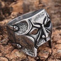 Hip-Hop Streetwear Geometric 304 Stainless Steel Men's Rings main image 5