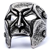 Hip-Hop Streetwear Geometric 304 Stainless Steel Men's Rings sku image 1