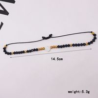 Hip-Hop Simple Style Letter Heart Shape Artificial Crystal Glass Knitting Women's Bracelets main image 5