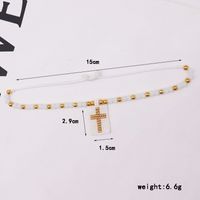 Elegant Luxurious Cross Letter Artificial Crystal Glass Knitting Women's Bracelets main image 3