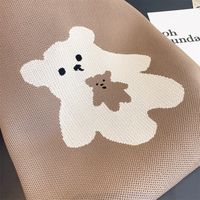 Women's Medium Polyester Little Bear Cute Basic Open Shoulder Bag main image 2