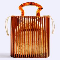 Women's Medium Arylic Solid Color Vintage Style Classic Style String Handbag main image 6