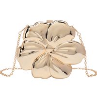 Women's Small Arylic Solid Color Flower Elegant Streetwear Lock Clasp Evening Bag main image 4