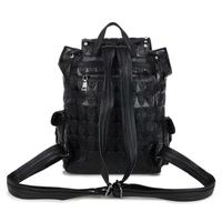 Wasserdicht 18 Zoll Einfarbig Schädel Diamant Ferien Straße Schulrucksack main image 4