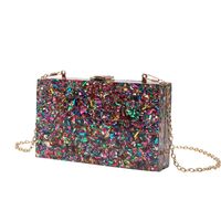 Women's Medium Arylic Solid Color Elegant Vintage Style Lock Clasp Evening Bag sku image 3