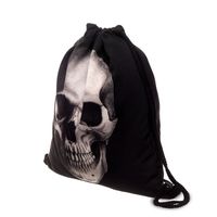 Waterproof Skull Travel Street Drawstring Backpack main image 4