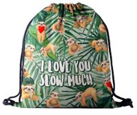 Waterproof Animal Flower Travel Street Drawstring Backpack sku image 4