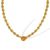 Titan Stahl 18 Karat Vergoldet Vintage-Stil Überzug Die Kette Halskette main image 6