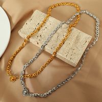 Titanium Steel 18K Gold Plated Vintage Style Plating Chain Necklace main image 5