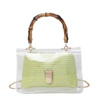 Women's Small PVC Solid Color Streetwear Square Lock Clasp Crossbody Bag main image 6