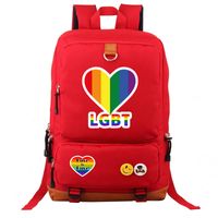 Waterproof 20 Inch Letter Rainbow Holiday Daily School Backpack sku image 8