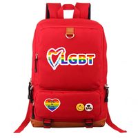 Waterproof 20 Inch Letter Rainbow Holiday Daily School Backpack sku image 22