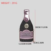 Women's Medium Pu Leather Wine Bottle Streetwear Cylindrical Zipper Crossbody Bag main image 2