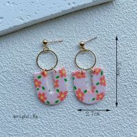 1 Pair Simple Style Classic Style Flower Handmade Soft Clay Drop Earrings sku image 5
