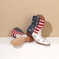 Women's Ethnic Style Usa Round Toe Classic Boots main image 4