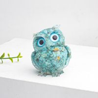 Cute Simple Style Owl Gem Crystal Agate Ornaments Artificial Decorations sku image 10