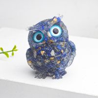 Cute Simple Style Owl Gem Crystal Agate Ornaments Artificial Decorations sku image 5