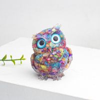 Cute Simple Style Owl Gem Crystal Agate Ornaments Artificial Decorations sku image 8