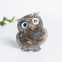 Cute Simple Style Owl Gem Crystal Agate Ornaments Artificial Decorations sku image 12