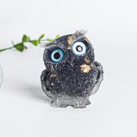 Cute Simple Style Owl Gem Crystal Agate Ornaments Artificial Decorations sku image 14