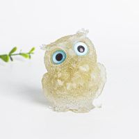 Cute Simple Style Owl Gem Crystal Agate Ornaments Artificial Decorations sku image 15