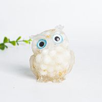 Cute Simple Style Owl Gem Crystal Agate Ornaments Artificial Decorations sku image 17
