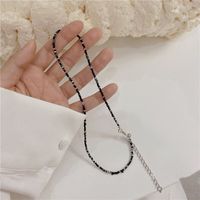 Wholesale Jewelry Simple Style Classic Style Flower Artificial Crystal Glass Beaded Pendant Necklace sku image 4