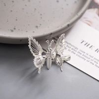 Children Unisex Sweet Butterfly Metal Chain Inlay Rhinestones Hair Clip sku image 2