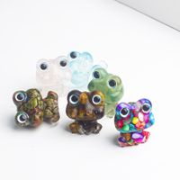 Cute Simple Style Frog Natural Stone Crystal Ornaments Artificial Decorations main image 3