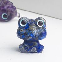 Cute Simple Style Frog Natural Stone Crystal Ornaments Artificial Decorations sku image 2