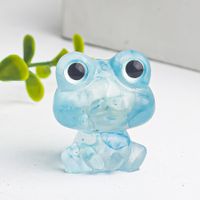 Cute Simple Style Frog Natural Stone Crystal Ornaments Artificial Decorations sku image 6
