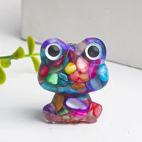 Cute Simple Style Frog Natural Stone Crystal Ornaments Artificial Decorations sku image 4