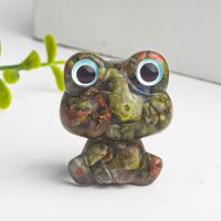 Cute Simple Style Frog Natural Stone Crystal Ornaments Artificial Decorations sku image 7