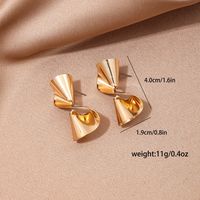 1 Pair Simple Style Classic Style Lines Irregular Alloy Ear Studs main image 5