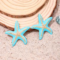 1 Pair Simple Style Classic Style Starfish Alloy Ear Studs main image 2