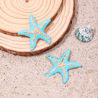 1 Pair Simple Style Classic Style Starfish Alloy Ear Studs main image 4
