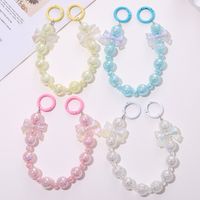 IG Style Sweet Bow Knot Crystal Beaded Plating Mobile Phone Chain main image 1